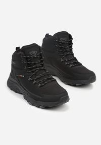Born2be - Czarne Buty Trekkingowe Trapery z Technologią Soft Shell Atike. Okazja: na co dzień, na spacer. Kolor: czarny. Sport: turystyka piesza, wspinaczka