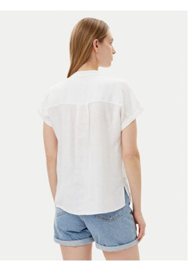 TOMMY HILFIGER - Tommy Hilfiger Koszula WW0WW44715 Biały Regular Fit. Kolor: biały. Materiał: len