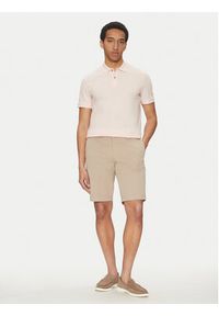 BOSS Szorty materiałowe 50487993 Beżowy Slim Fit. Kolor: beżowy. Materiał: bawełna #5