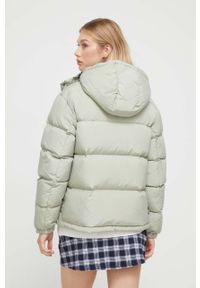 Tommy Jeans kurtka puchowa damska kolor zielony zimowa. Kolor: zielony. Materiał: puch. Sezon: zima #2