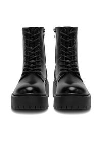 DeeZee Trzewiki 13123-1-BLACK PU Czarny. Kolor: czarny. Materiał: materiał #3