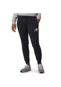 Spodnie dresowe New Balance WP03530BK - czarne. Kolor: czarny. Materiał: dresówka #1