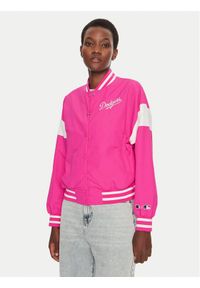 Champion Kurtka bomber Yankees 116470 Różowy Loose Fit. Kolor: różowy. Materiał: syntetyk #1