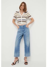 Morgan kardigan damski lekki. Materiał: dzianina. Długość rękawa: krótki rękaw. Długość: krótkie #3