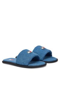 Tommy Jeans Klapki Tjw Padded Denim Casual Slide EN0EN03020 Niebieski. Okazja: na co dzień. Kolor: niebieski. Materiał: materiał. Styl: casual #4