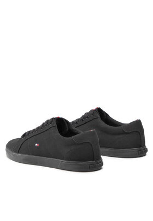 TOMMY HILFIGER - Tommy Hilfiger Tenisówki Harlow 1D FM0FM00596 Czarny. Kolor: czarny. Materiał: materiał
