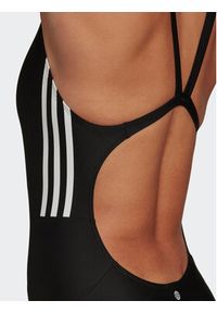 Adidas - adidas Strój kąpielowy Mid 3-Stripes Swimsuit HA5993 Czarny. Kolor: czarny. Materiał: syntetyk