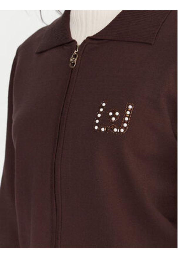 Liu Jo Sport Dres TF5249 MS63L Brązowy Regular Fit. Kolor: brązowy. Materiał: syntetyk