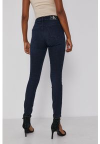 Calvin Klein Jeans Jeansy damskie high waist. Stan: podwyższony. Kolor: niebieski #4