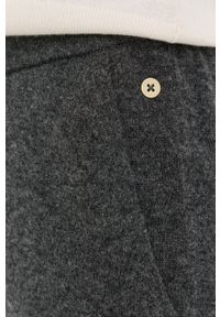 Pennyblack Spodnie z domieszką wełny damskie kolor szary szerokie high waist. Stan: podwyższony. Kolor: szary. Materiał: wełna #3