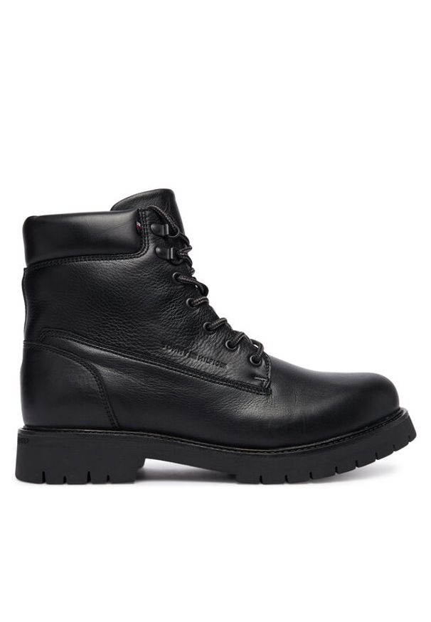 TOMMY HILFIGER - Tommy Hilfiger Trapery Flex Th Outdoor Rs FM0FM05600 Czarny. Kolor: czarny. Materiał: skóra