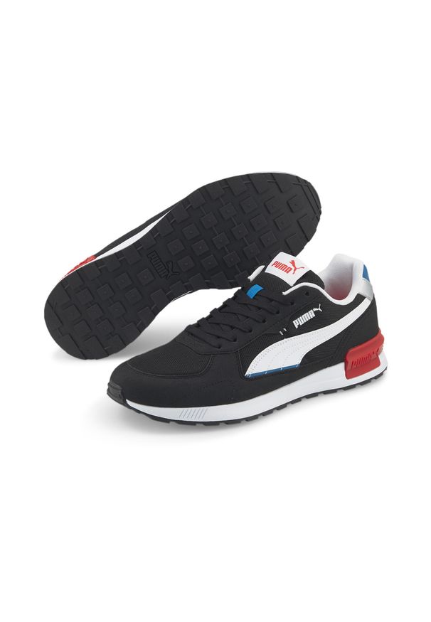 Buty do chodzenia męskie Puma Graviton. Zapięcie: sznurówki. Kolor: czerwony, wielokolorowy, niebieski. Materiał: materiał, syntetyk, tkanina. Szerokość cholewki: normalna. Sport: turystyka piesza
