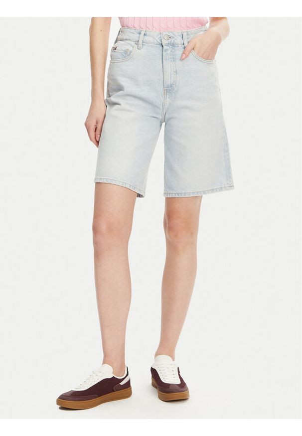 TOMMY HILFIGER - Tommy Hilfiger Szorty jeansowe WW0WW44388 Niebieski Relaxed Fit. Kolor: niebieski. Materiał: bawełna