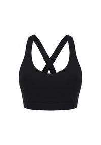 TOMBO - Damski biustonosz sportowy Tombo. Kolor: czarny. Sport: bieganie #1