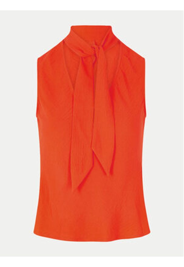 Morgan Bluzka 241-OLIA Pomarańczowy Slim Fit. Kolor: pomarańczowy. Materiał: syntetyk