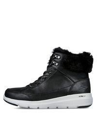 skechers - Skechers Botki Glacial Ultra Cozyly 144178/BLK Czarny. Kolor: czarny. Materiał: materiał #3