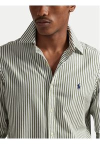 Polo Ralph Lauren Koszula 710B15595009 Zielony Custom Fit. Typ kołnierza: polo. Kolor: zielony. Materiał: bawełna #3