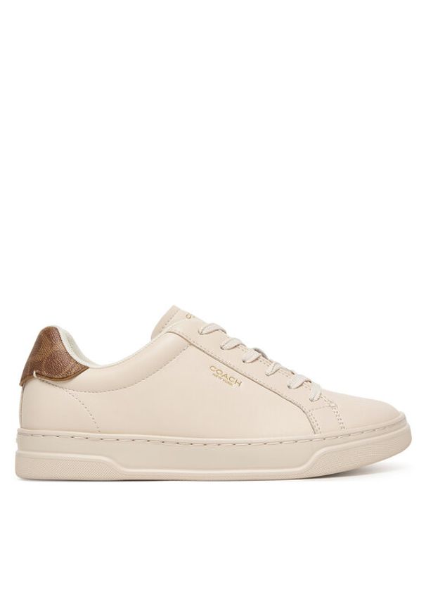 Coach Sneakersy CCN69 Écru. Kolor: kremowy. Materiał: skóra