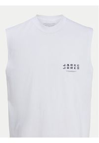 Jack & Jones - Jack&Jones Tank top Charge 12274740 Biały Relaxed Fit. Kolor: biały. Materiał: bawełna #3
