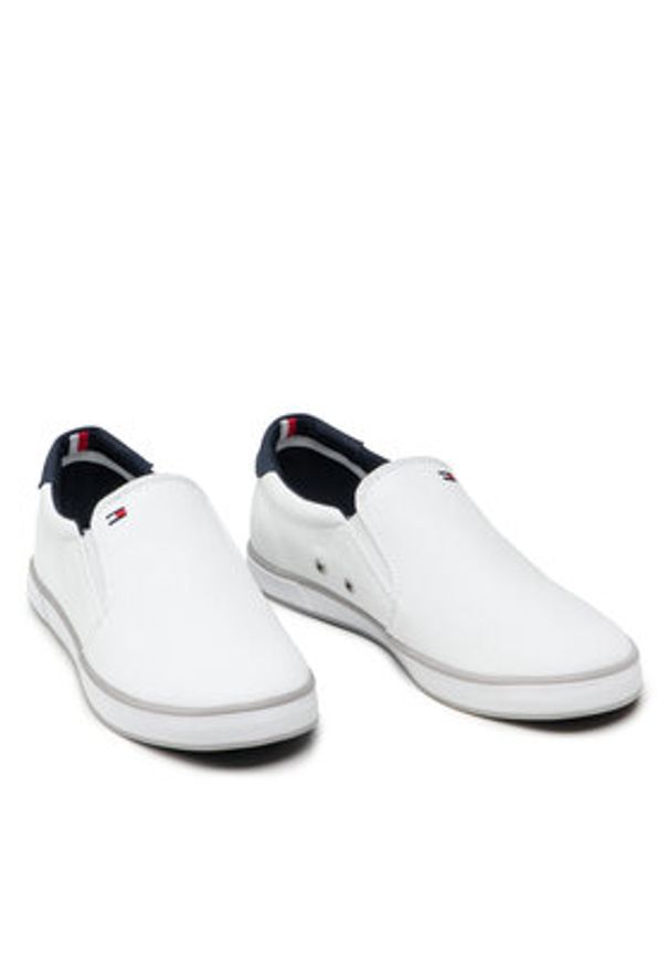 TOMMY HILFIGER - Tommy Hilfiger Tenisówki Harlow 2D FM0FM00597 Biały. Kolor: biały. Materiał: materiał