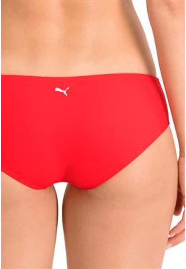 Dół od bikini Dameskie Puma Hipster w kolorze czerwonym. Kolor: czerwony. Materiał: poliester