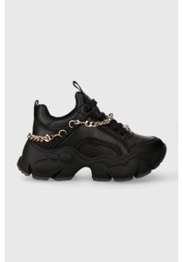 Buffalo sneakersy Binary Chain 3.0 kolor czarny 1630957. Zapięcie: sznurówki. Kolor: czarny. Materiał: guma. Obcas: na platformie