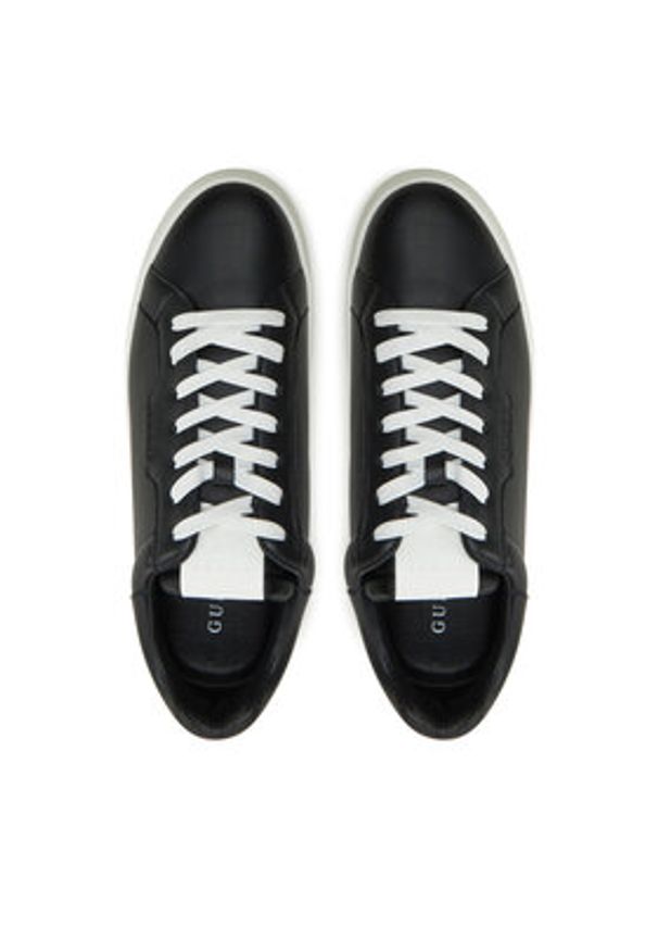Guess Sneakersy Winno FMPWIN ELE12 Czarny. Kolor: czarny. Materiał: skóra