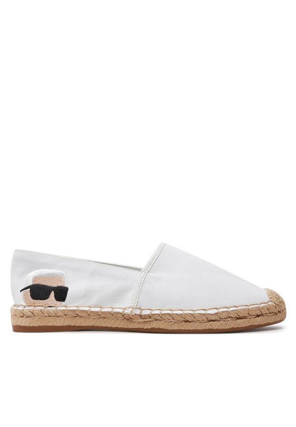 Karl Lagerfeld - KARL LAGERFELD Espadryle KL80111N Biały. Kolor: biały. Materiał: materiał