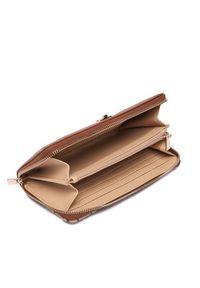Guess Portfel Audrey Logo Slg SWJG97 55146 Brązowy. Kolor: brązowy. Materiał: materiał #3