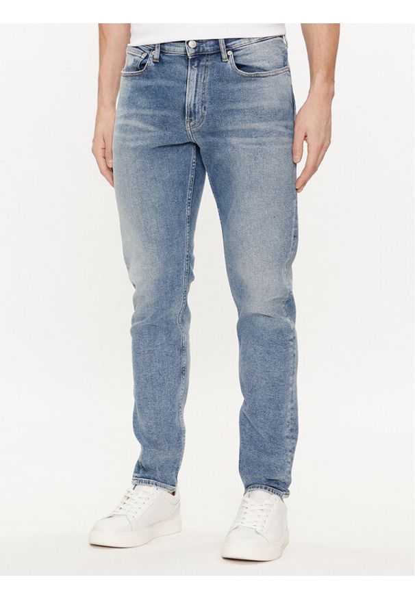 Calvin Klein Jeans Jeansy J30J324844 Niebieski Slim Fit. Kolor: niebieski