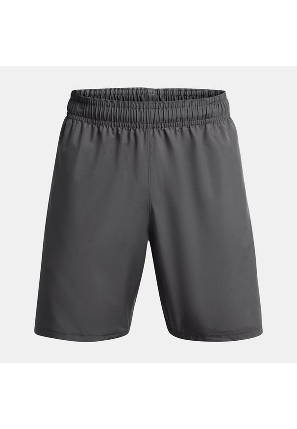 Spodenki treningowe męskie Under Armour Woven Wordmark. Kolor: szary