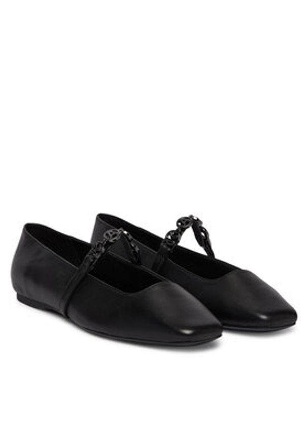 Karl Lagerfeld - KARL LAGERFELD Baleriny Konnie KL40196 Czarny. Kolor: czarny. Materiał: skóra