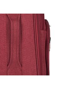Wittchen - Zestaw walizek miękkich z czerwonym suwakiem. Kolor: czerwony. Materiał: poliester #9