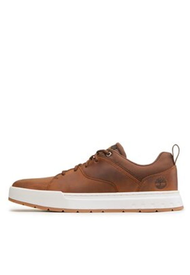 Timberland Sneakersy Maple Grove TB0A5Z1S3581 Brązowy. Kolor: brązowy. Materiał: skóra, nubuk