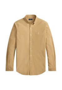 Polo Ralph Lauren Koszula 710805564505 Beżowy Regular Fit. Typ kołnierza: polo. Kolor: beżowy. Materiał: bawełna #4