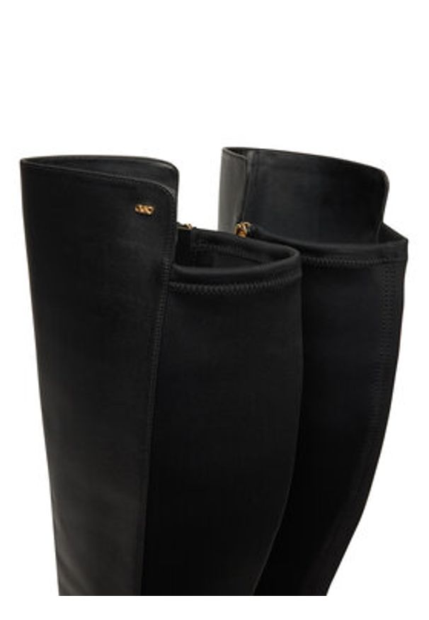 MICHAEL Michael Kors Muszkieterki Asher 40F4ASFB8L Czarny. Kolor: czarny. Materiał: skóra