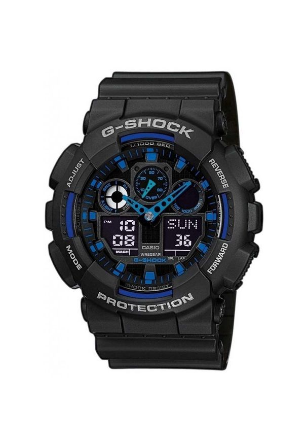 Casio - CASIO ZEGAREK G-SHOCK Supernova GA-100-1A2ER. Rodzaj zegarka: cyfrowe. Materiał: tworzywo sztuczne. Styl: sportowy