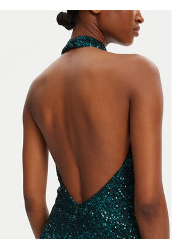 Fracomina Sukienka wieczorowa FQ25WD3012W706N6 Zielony Regular Fit. Kolor: zielony. Materiał: syntetyk. Styl: wizytowy