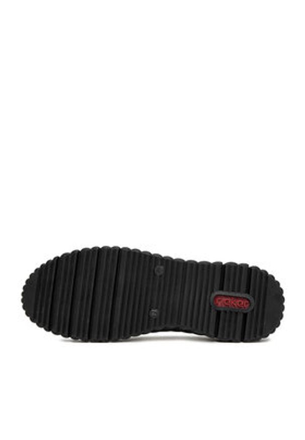Rieker Półbuty N2562-00 Czarny. Kolor: czarny. Materiał: skóra