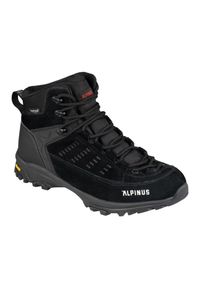 Buty trekkingowe Alpinus Brasil Plus W JS18651 czarne. Wysokość cholewki: przed kolano. Kolor: czarny. Materiał: zamsz. Szerokość cholewki: normalna. Styl: wakacyjny #3