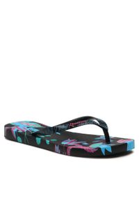 Japonki Ipanema IPANEMA FLOWER BOMB 26890 Black/Blue/Pink AE067. Kolor: czarny