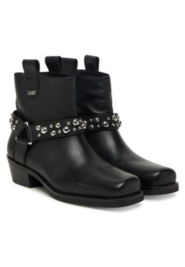 Liu Jo Botki Roxy 01 SF5047 P0102 Czarny. Kolor: czarny. Materiał: skóra