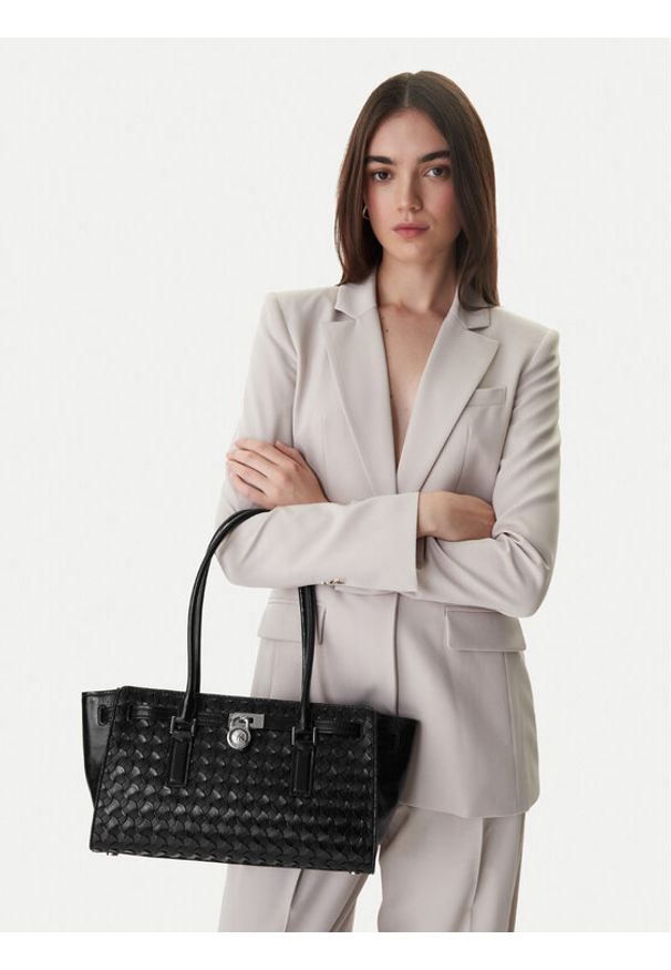 MICHAEL Michael Kors Torebka 30R6SNXT0L Czarny. Kolor: czarny. Materiał: skórzane