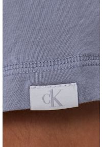 Calvin Klein Underwear T-shirt piżamowy z nadrukiem. Kolor: niebieski. Materiał: dzianina. Wzór: nadruk #5