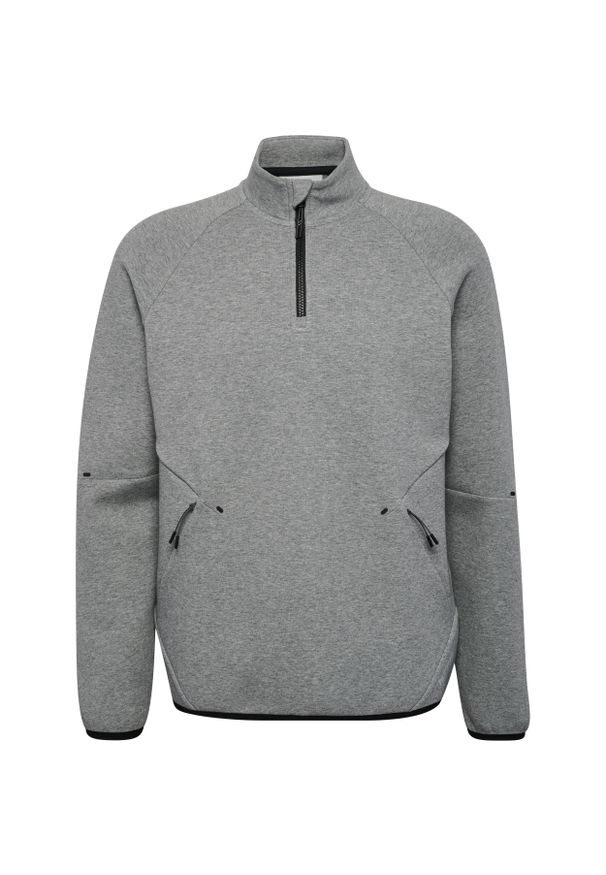 Polar zapinany na zamek błyskawiczny Hummel Tech. Kolor: szary. Materiał: polar