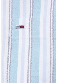 Tommy Jeans Koszula bawełniana damska relaxed z kołnierzykiem klasycznym. Typ kołnierza: kołnierzyk klasyczny. Kolor: niebieski. Materiał: bawełna. Długość: długie. Styl: klasyczny #6