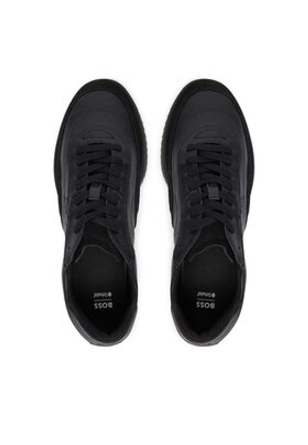 BOSS Sneakersy Careton 50552888 Czarny. Kolor: czarny. Materiał: skóra