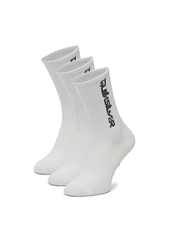 Quiksilver Skarpety AS_QUIKSILVER_100W_SS25 (3-PACK) Biały. Kolor: biały. Materiał: materiał, bawełna