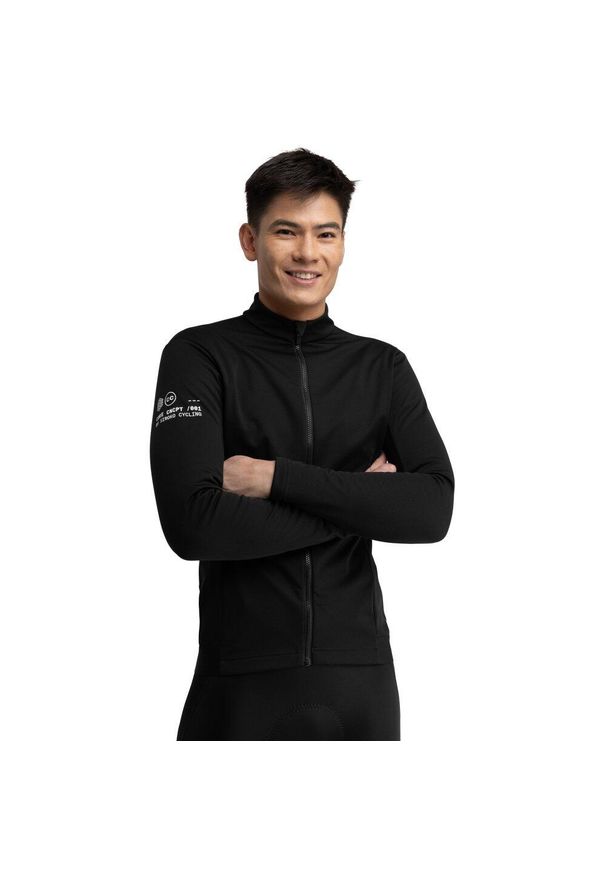 SIROKO - Męska zimowa kurtka rowerowa softshell Kolarstwo Siroko Core Everest. Kolor: czarny. Materiał: softshell. Sezon: zima. Sport: kolarstwo