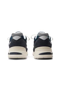 Buty unisex New Balance U991VN2 – granatowe. Kolor: niebieski. Materiał: guma, skóra. Szerokość cholewki: normalna. Sport: bieganie #6